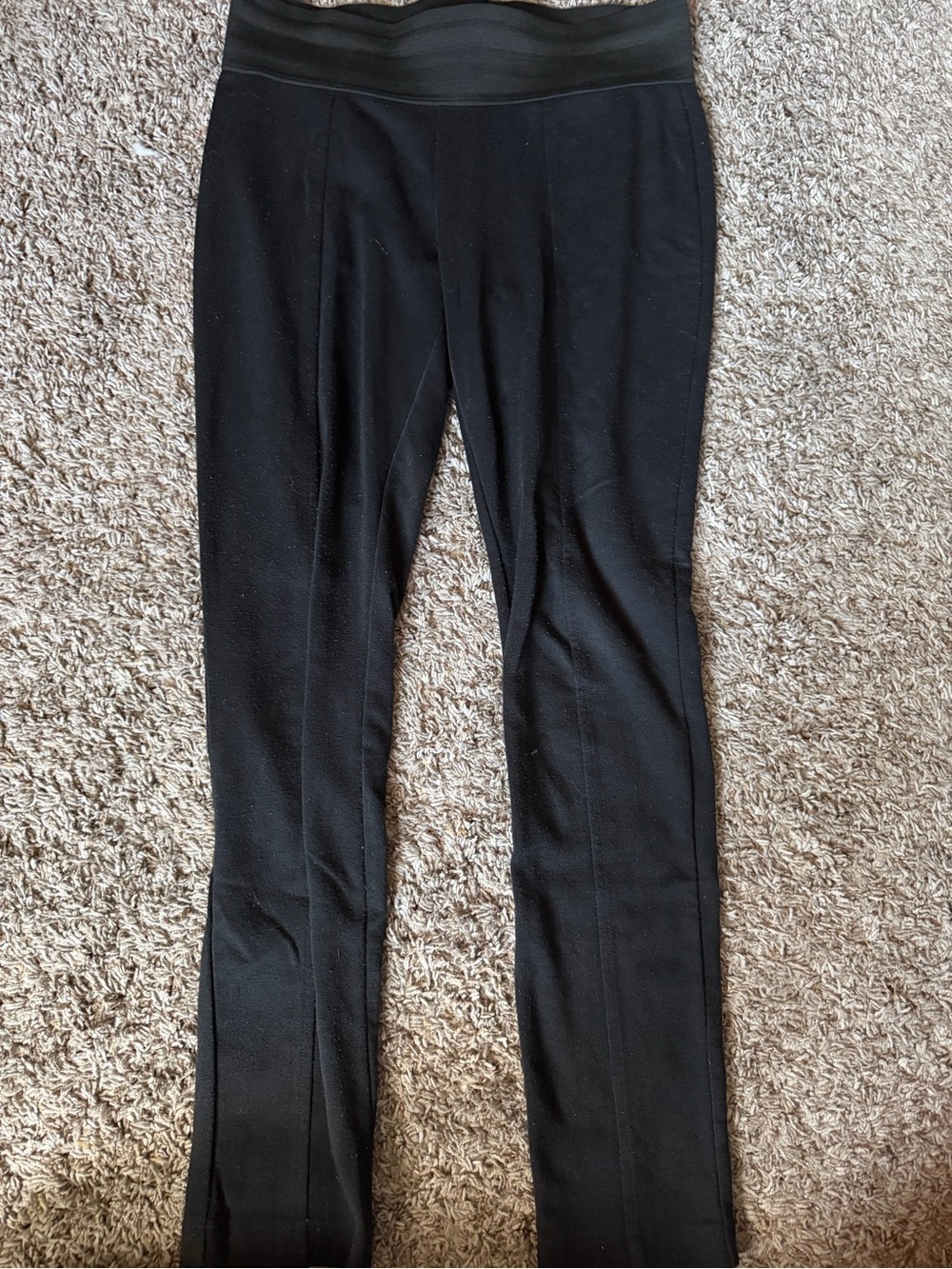 Simply Vera Vera Wang Black Waistband Stretch Pants